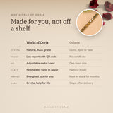 Why World of Oorja – Gold Plated Dhan Yog Bracelet made for you, finished by hand in Jaipur