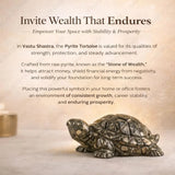 World of Oorja Vastu Wealth Magnet Tortoise Combo with Citrine and Pyrite for prosperity
