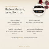 The Oorja promise – Sagittarius Metal Zodiac Bracelet, lab certified and energised after you order