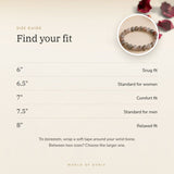 Bloodstone Bracelet size guide – 6 to 8 inch