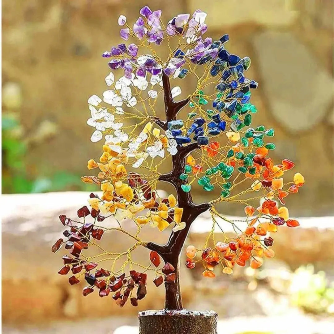 7 Chakra gemstone tree - WorldOfOorja