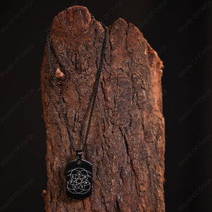 7 Chakra Flower Of Life Pendant - WorldOfOorja