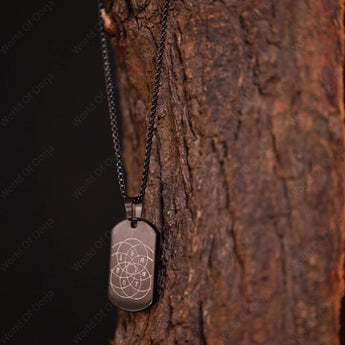 7 Chakra Flower Of Life Pendant - WorldOfOorja