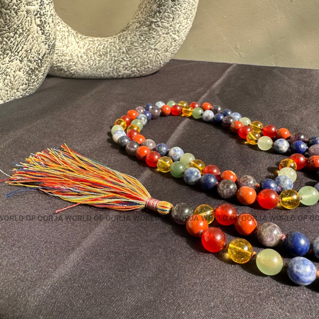 7 Chakra Gemstone Mala - WorldOfOorja