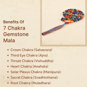 7 Chakra Gemstone Mala - WorldOfOorja
