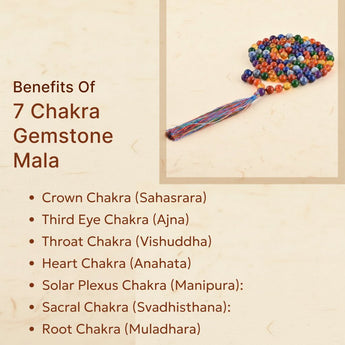 7 Chakra Gemstone Mala - WorldOfOorja