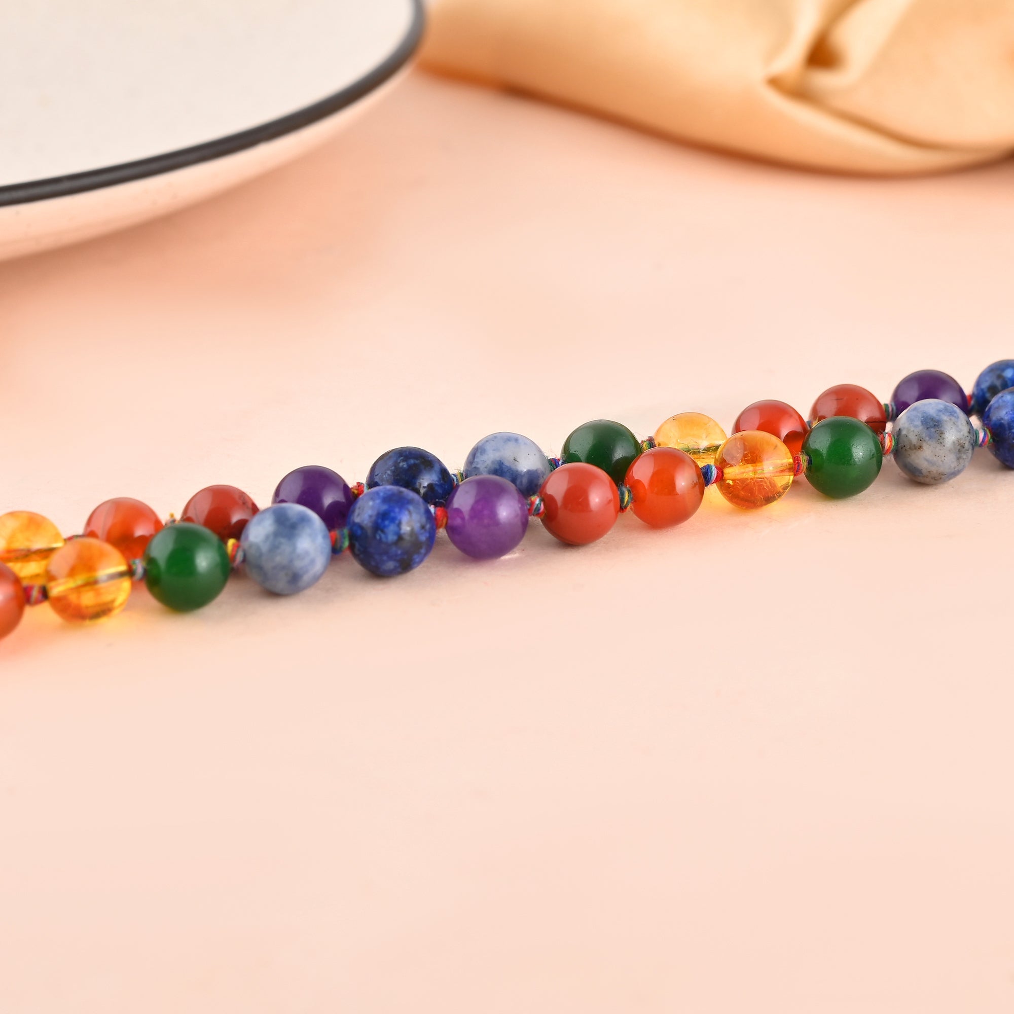 7 Chakra Gemstone Mala - WorldOfOorja