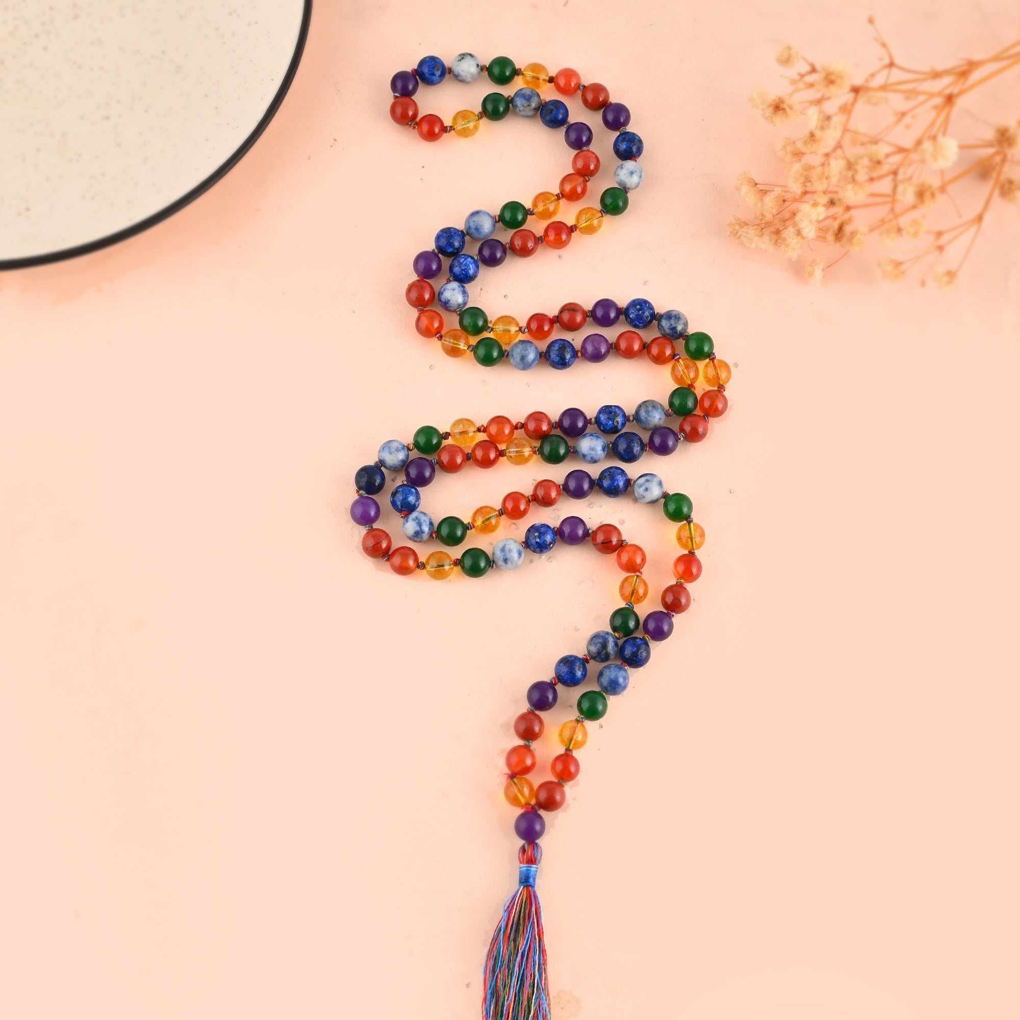 7 Chakra Gemstone Mala - WorldOfOorja