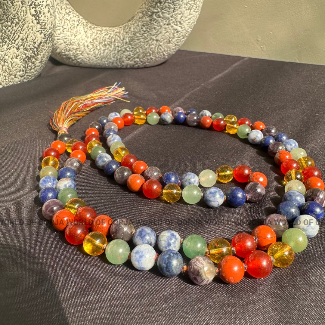 7 Chakra Gemstone Mala - WorldOfOorja