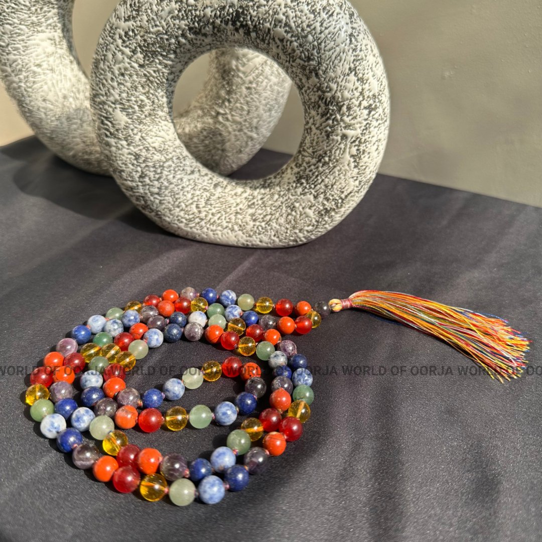 7 Chakra Gemstone Mala - WorldOfOorja