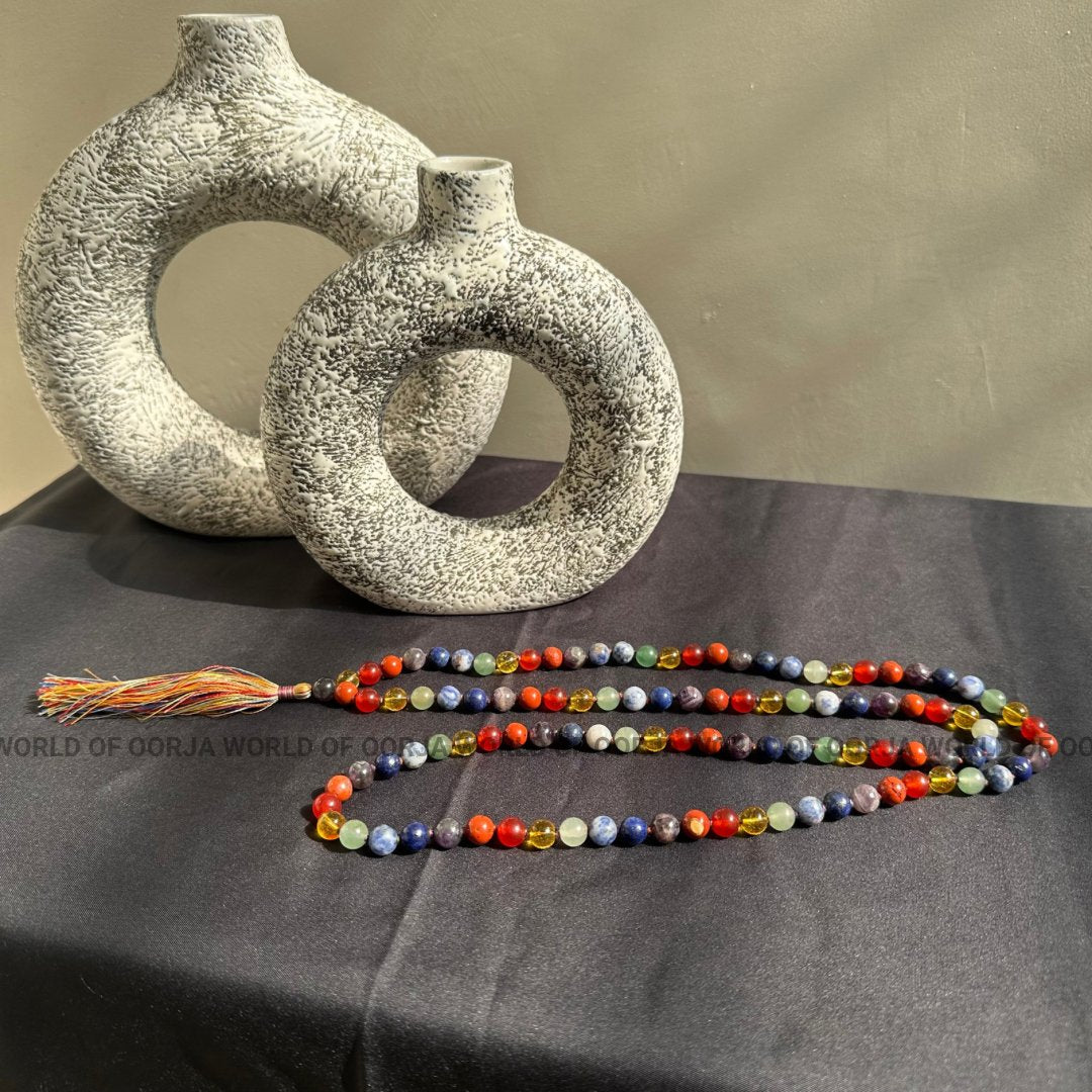 7 Chakra Gemstone Mala - WorldOfOorja