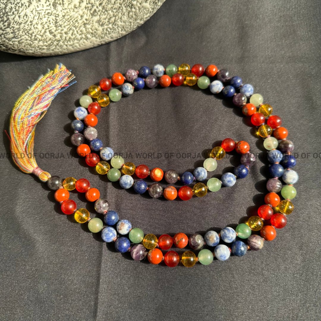 7 Chakra Gemstone Mala - WorldOfOorja