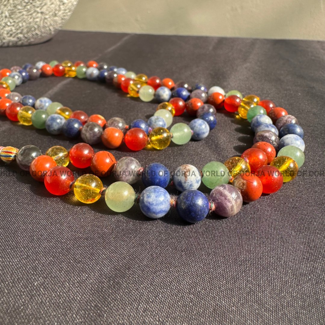 7 Chakra Gemstone Mala - WorldOfOorja