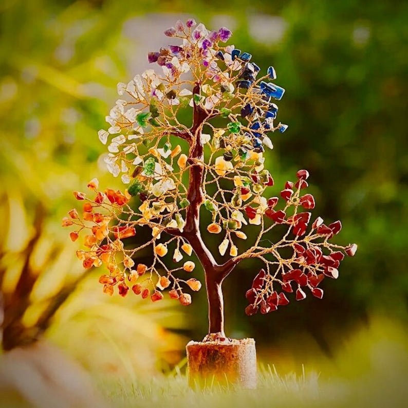 7 Chakra gemstone tree - WorldOfOorja