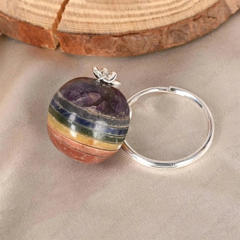 7 Chakra Keychain - WorldOfOorja