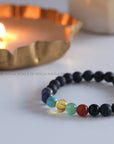 7 Chakra Lava Bracelet - WorldOfOorja