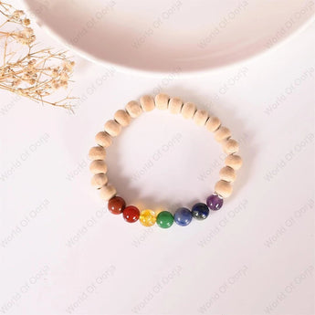 7 chakra with Tulsi Beads - WorldOfOorja