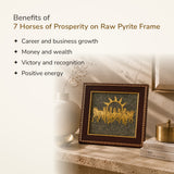 Benefits of 7 Horses of Prosperity on Raw Pyrite Frame – World of Oorja
