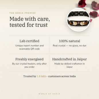 The Oorja promise – Leo Metal Zodiac Bracelet, lab certified and energised after you order