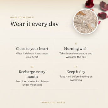 How to wear your Moonstone Pendant – daily wear, morning wish, recharge on selenite or moonlight