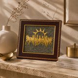 7 Horses of Prosperity on Raw Pyrite Frame – World of Oorja