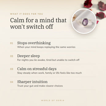 Amethyst Ring benefits – World of Oorja