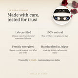 The Oorja promise – Libra Metal Zodiac Bracelet, lab certified and energised after you order