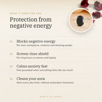 Black Tourmaline Ring benefits – World of Oorja