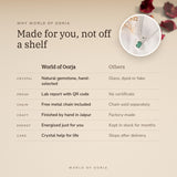 Why World of Oorja – Emerald (Panna) Pendant made for you, finished by hand in Jaipur