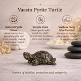World of Oorja Pyrite Tortoise crystal for abundance and career success