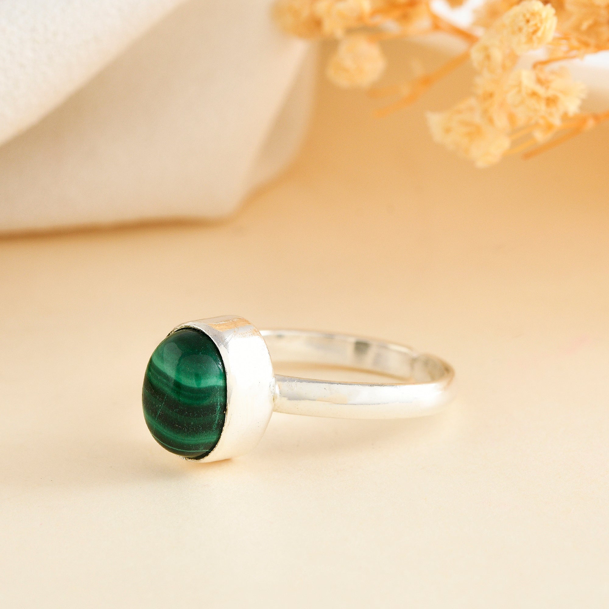 Malachite ring - WorldOfOorja