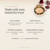 The Oorja promise – Nazar Raksha Bracelet, lab certified and energised after you order