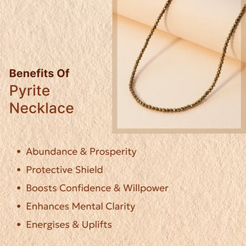 Pyrite necklace