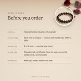 Smoky Quartz Bracelet – before you order: size, what is in the box, energised after order