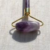 Skincare face roller crafted with healing Amethyst crystal