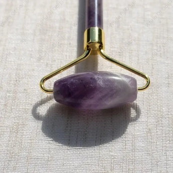 Skincare face roller crafted with healing Amethyst crystal