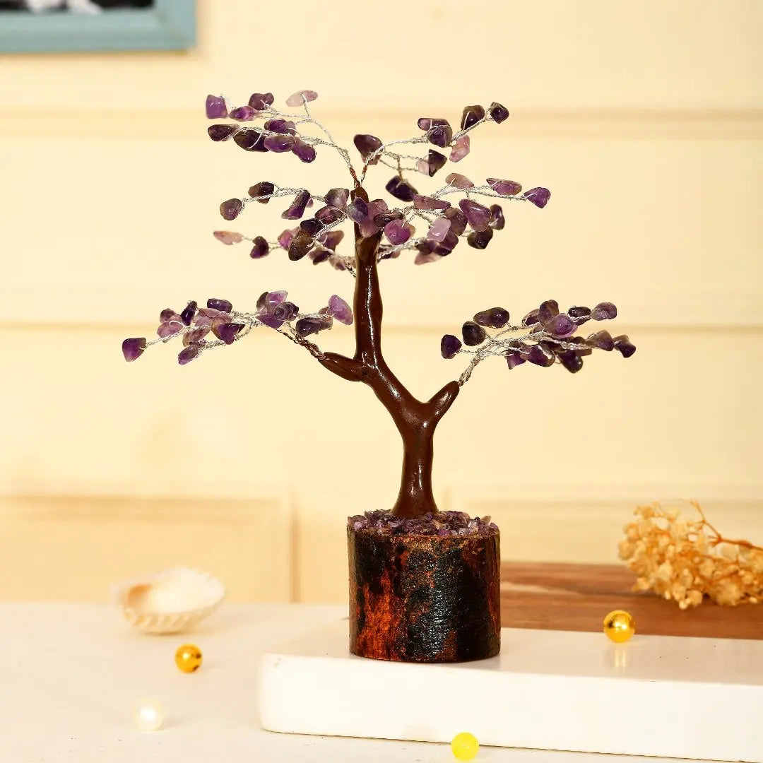 Amethyst gemstone tree - WorldOfOorja