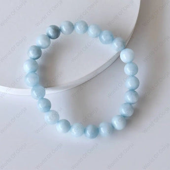 100% Natural Aquamarine Bracelet – Calm Clarity World of Oorja