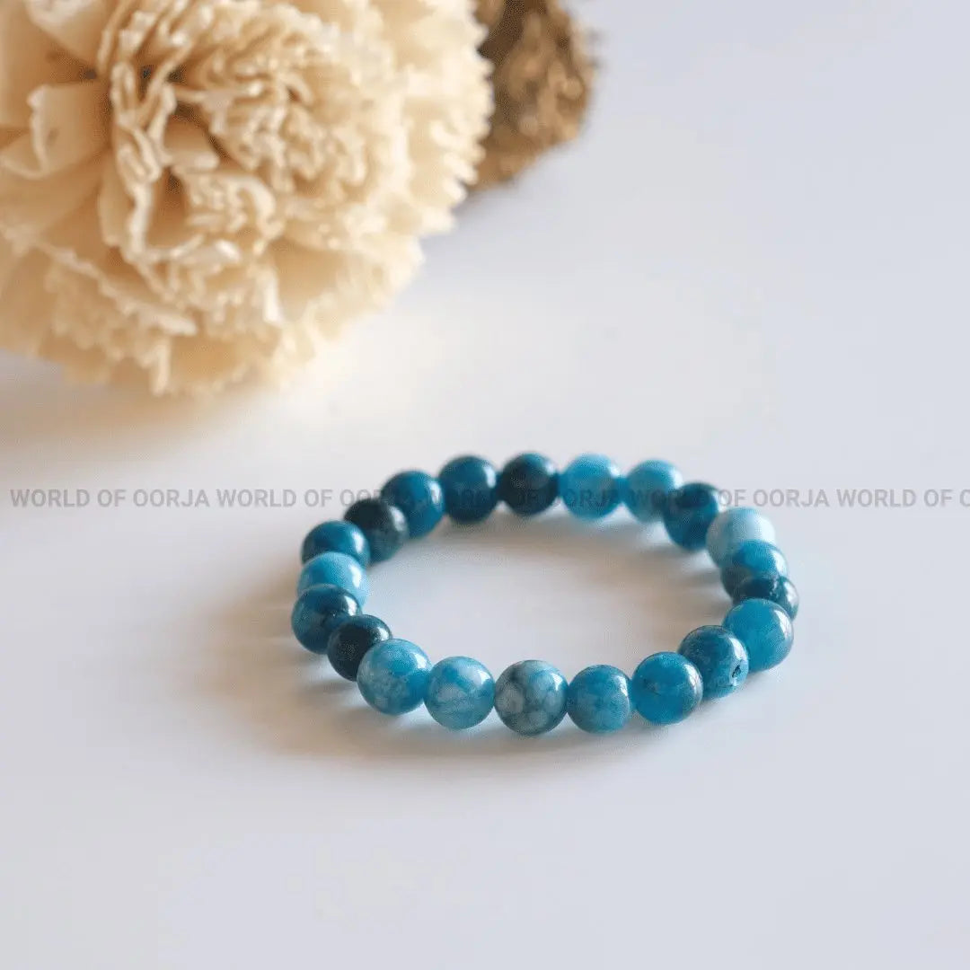 Blue Apatite Bracelet - WorldOfOorja