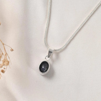 Blue Sapphire (neelam) Pendant – Discipline & Focus – World of Oorja (image 3)