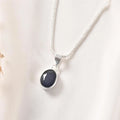 Blue Sapphire (neelam) Pendant – Discipline & Focus – World of Oorja