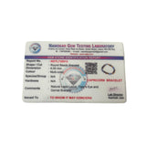 Gem Testing Laboratory certification for Capricorn Zodiac Bracelet on a white background