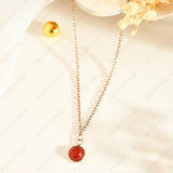 Carnelian pendant - WorldOfOorja