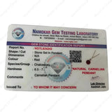 Carnelian pendant Health, Confidence, Positivity