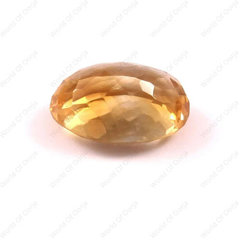 Citrine Diamond-Cut Stone (5 Carat, 1.0 Ratti) WorldOfOorja