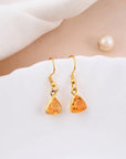 Citrine Hanging Earring - WorldOfOorja