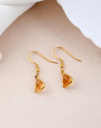 Citrine Hanging Earring - WorldOfOorja