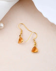 Citrine Hanging Earring - WorldOfOorja