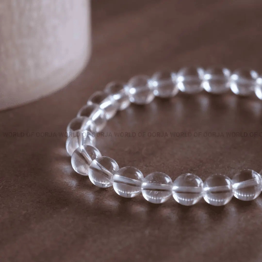 Clear Quartz Bracelet (Sphatik) - WorldOfOorja