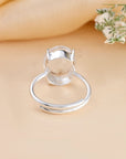 Clear Quartz (sphatik) Ring